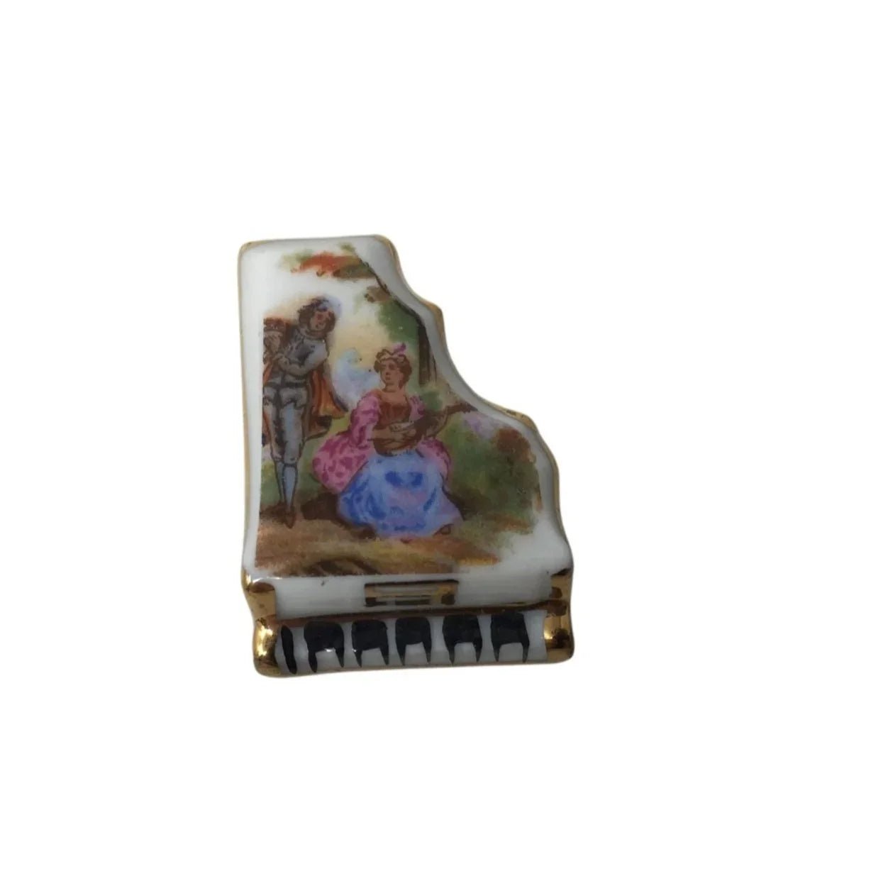 Vintage Hand Painted Miniature Piano Made in France Limoges - A+ Stuff - Figurines - A+ Stuff
