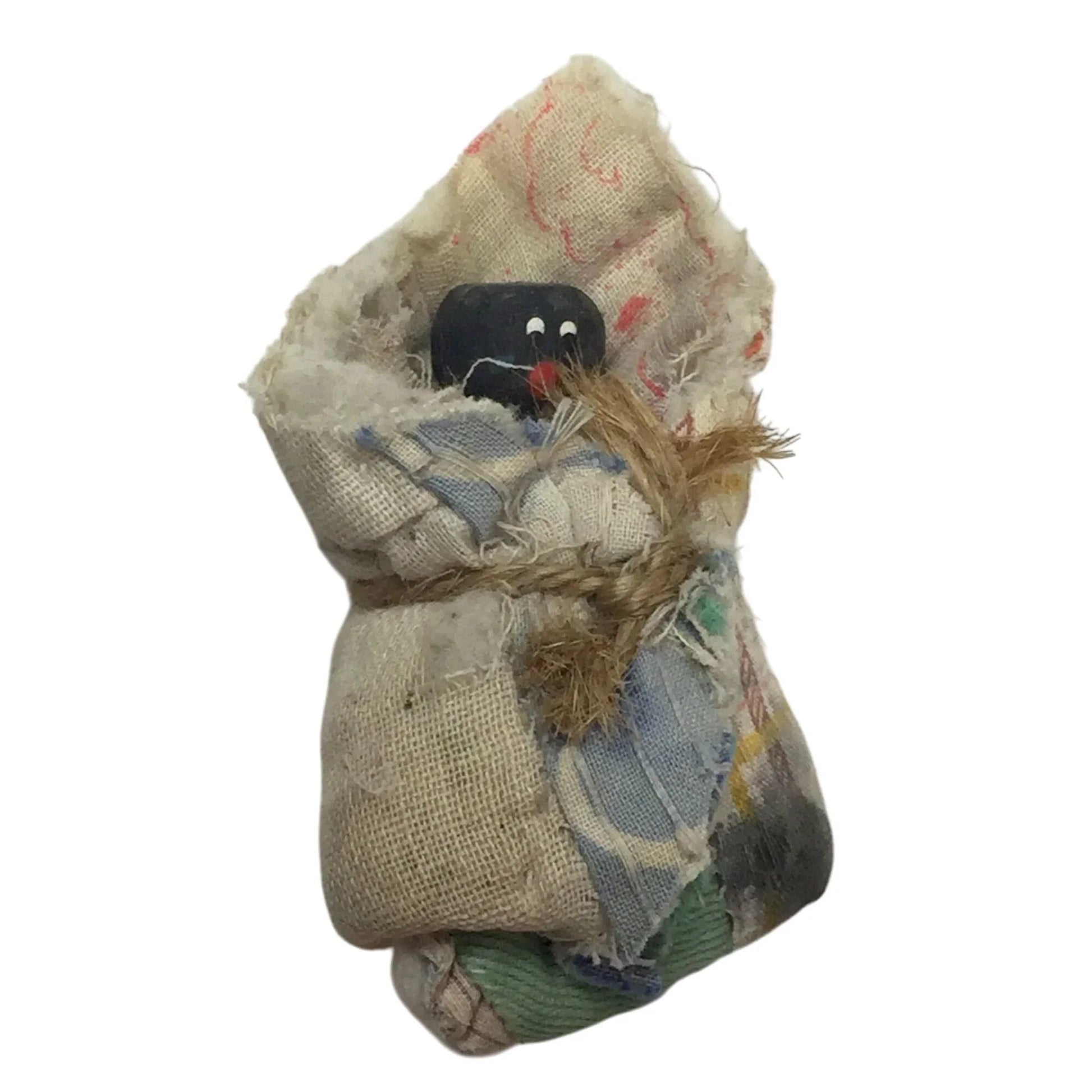 Vintage Handmade Folk Art Doll Wrapped in Cloth/Blanket - A+ Stuff - Dolls - A+ Stuff