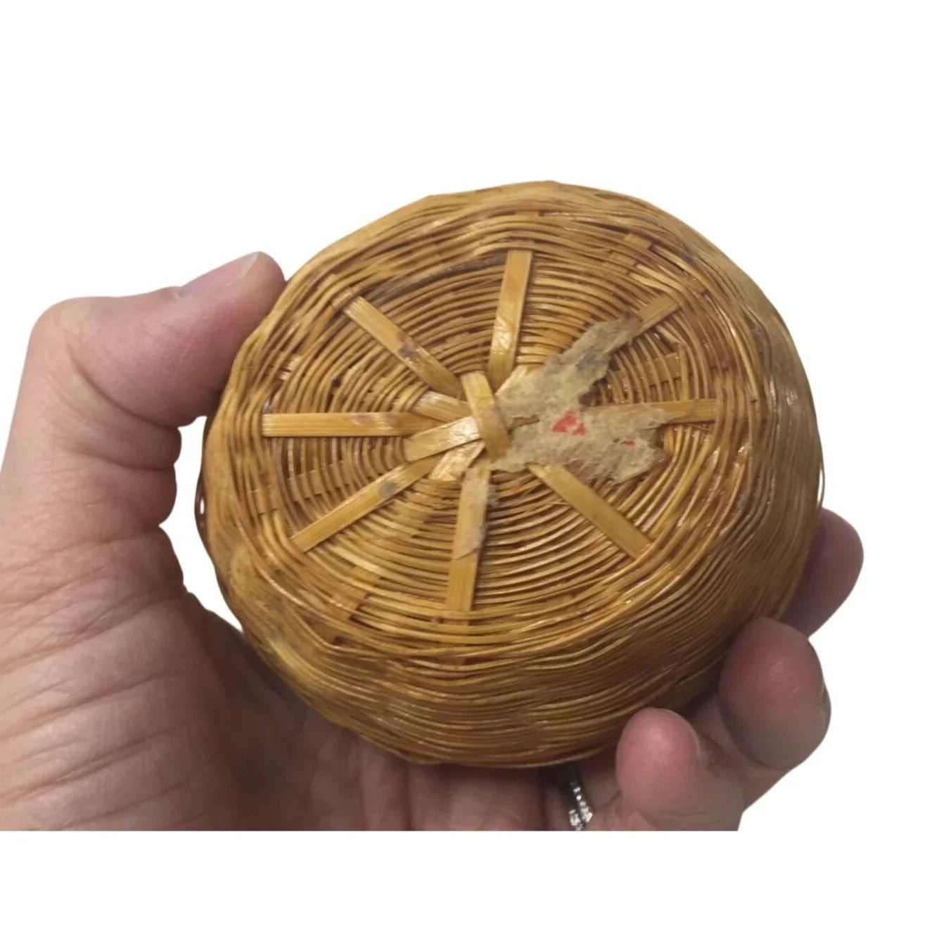 Vintage Handmade Miniature Chicken Woven Lidded Basket - A+ Stuff - Collectibles - A+ Stuff