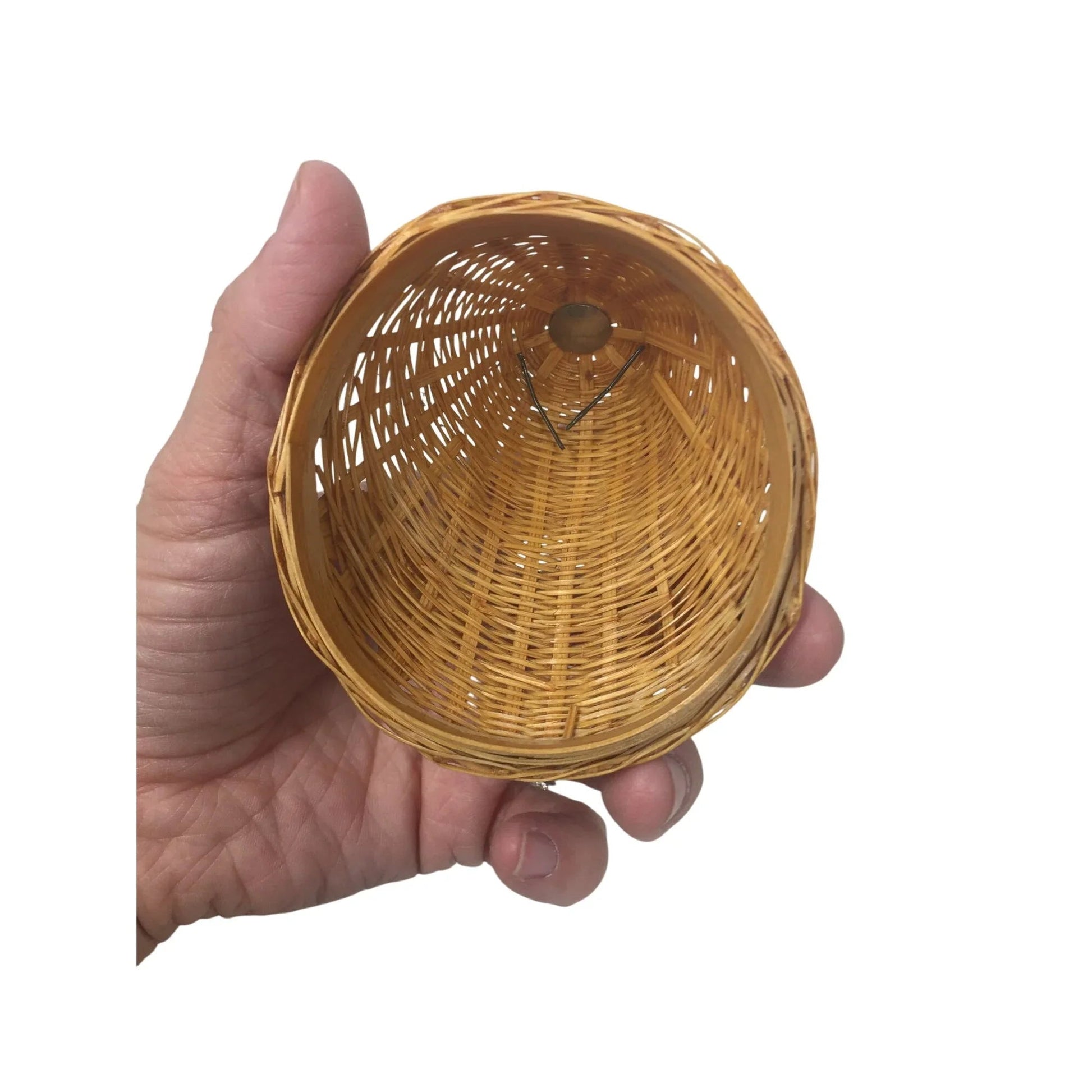 Vintage Handmade Miniature Chicken Woven Lidded Basket - A+ Stuff - Collectibles - A+ Stuff
