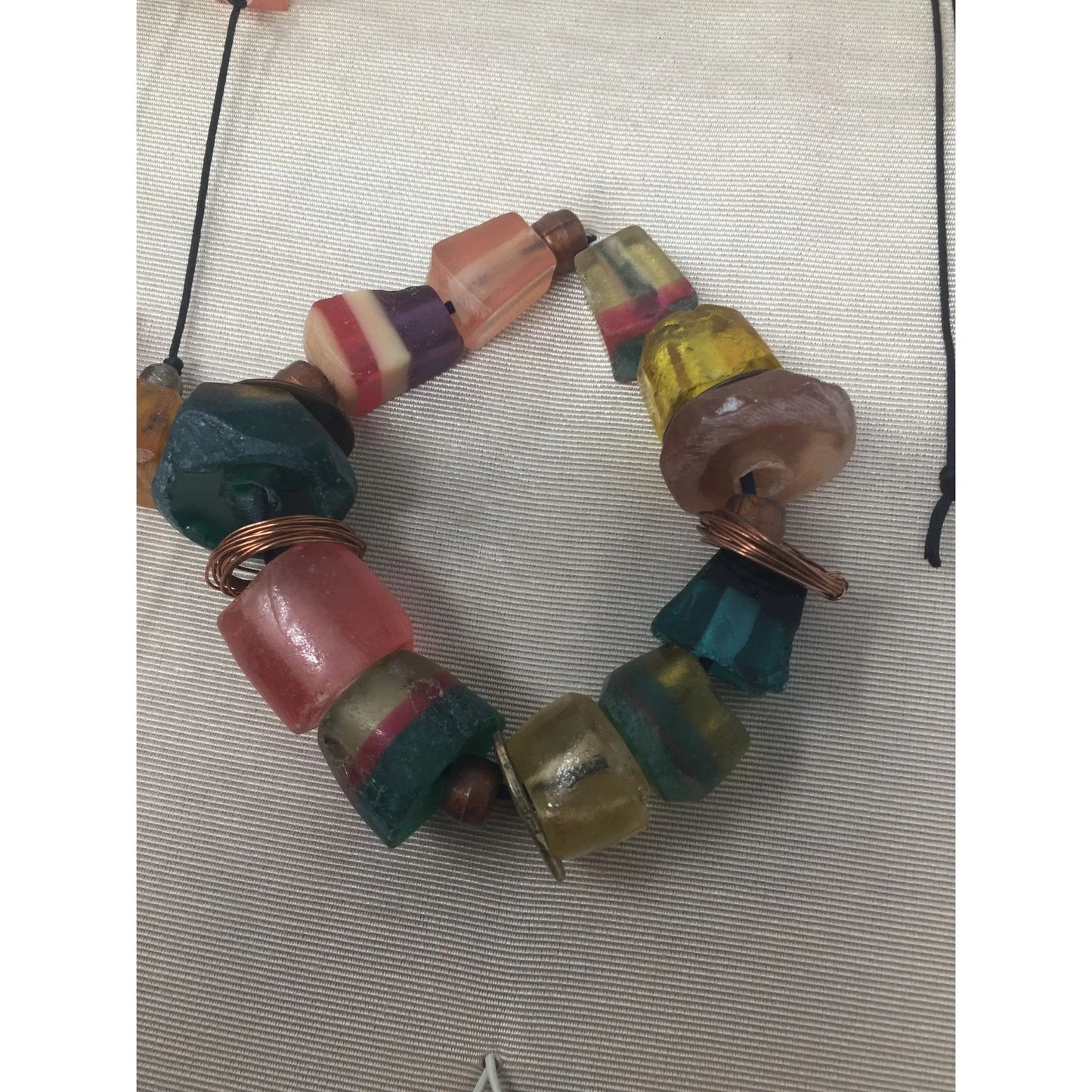 Vintage Handmade Native American Multi - Stone beaded Necklace and Bracelets - A+ Stuff - Necklaces - A+ Stuff
