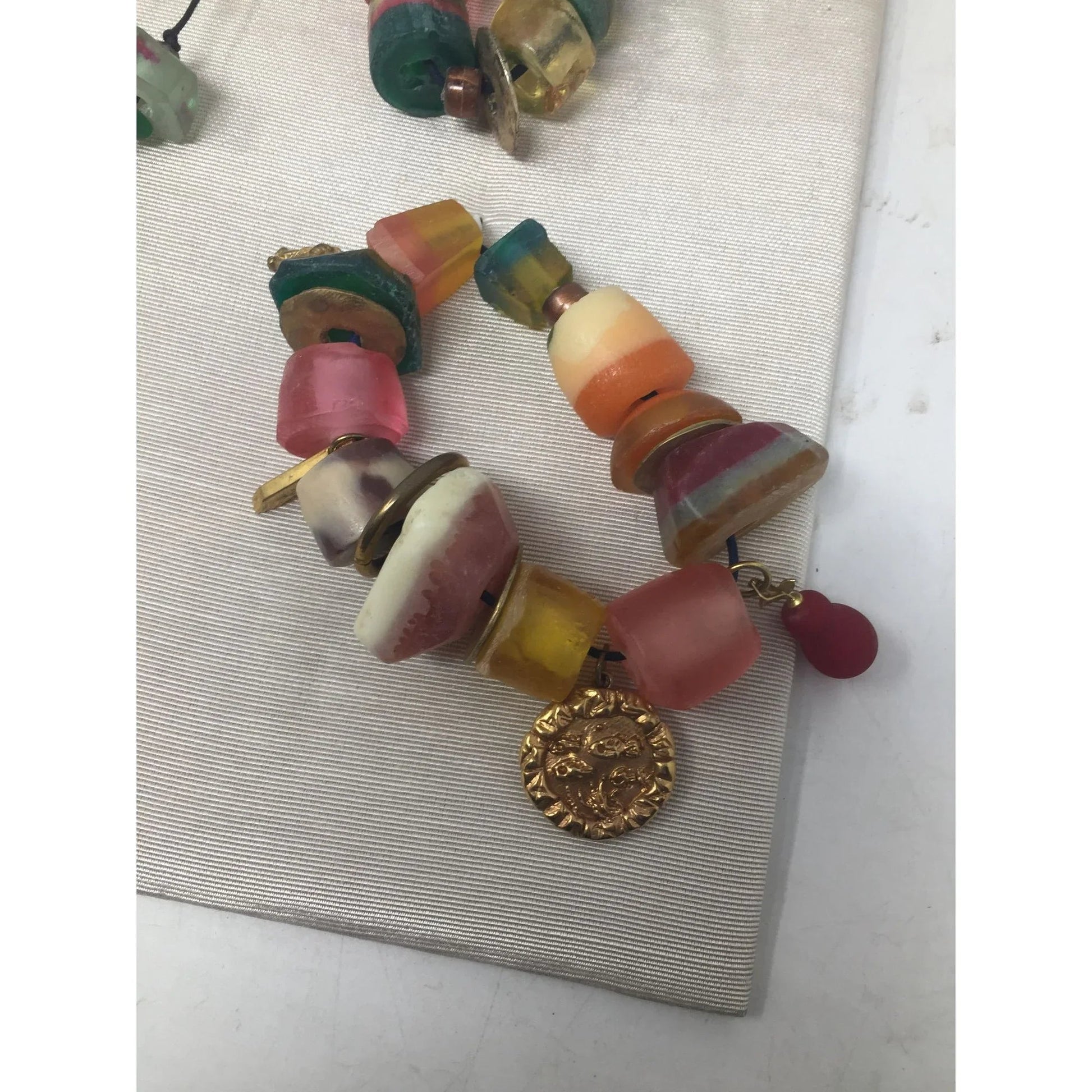 Vintage Handmade Native American Multi - Stone beaded Necklace and Bracelets - A+ Stuff - Necklaces - A+ Stuff