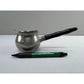 Vintage Handmade Pewter Sauce Server with Black Handle - A+ Stuff - primitive kitchen tools - A+ Stuff