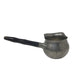 Vintage Handmade Pewter Sauce Server with Black Handle - A+ Stuff - primitive kitchen tools - A+ Stuff