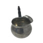 Vintage Handmade Pewter Sauce Server with Black Handle - A+ Stuff - primitive kitchen tools - A+ Stuff