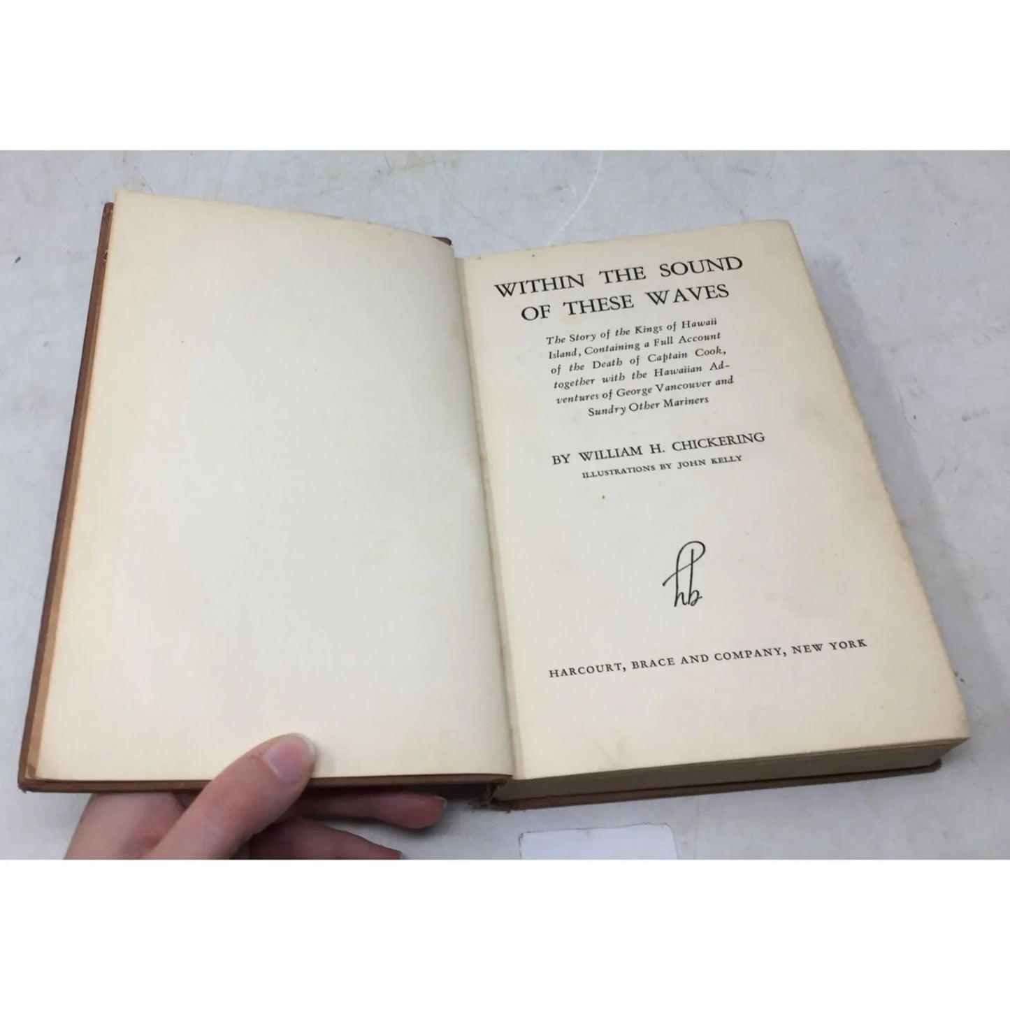 Vintage Hardcover Book "Within the Sound of These Waves" - unbranded - Vintage Books - A+ Stuff