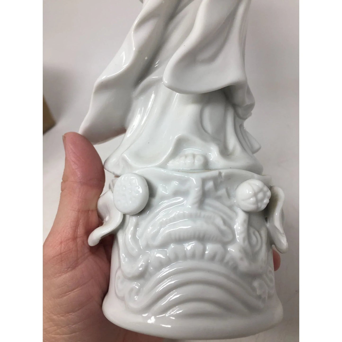 Vintage Homco Porcelain Guanyin/Kwan Yin Goddess Figurine Statue - A+ Stuff - Figurines - A+ Stuff