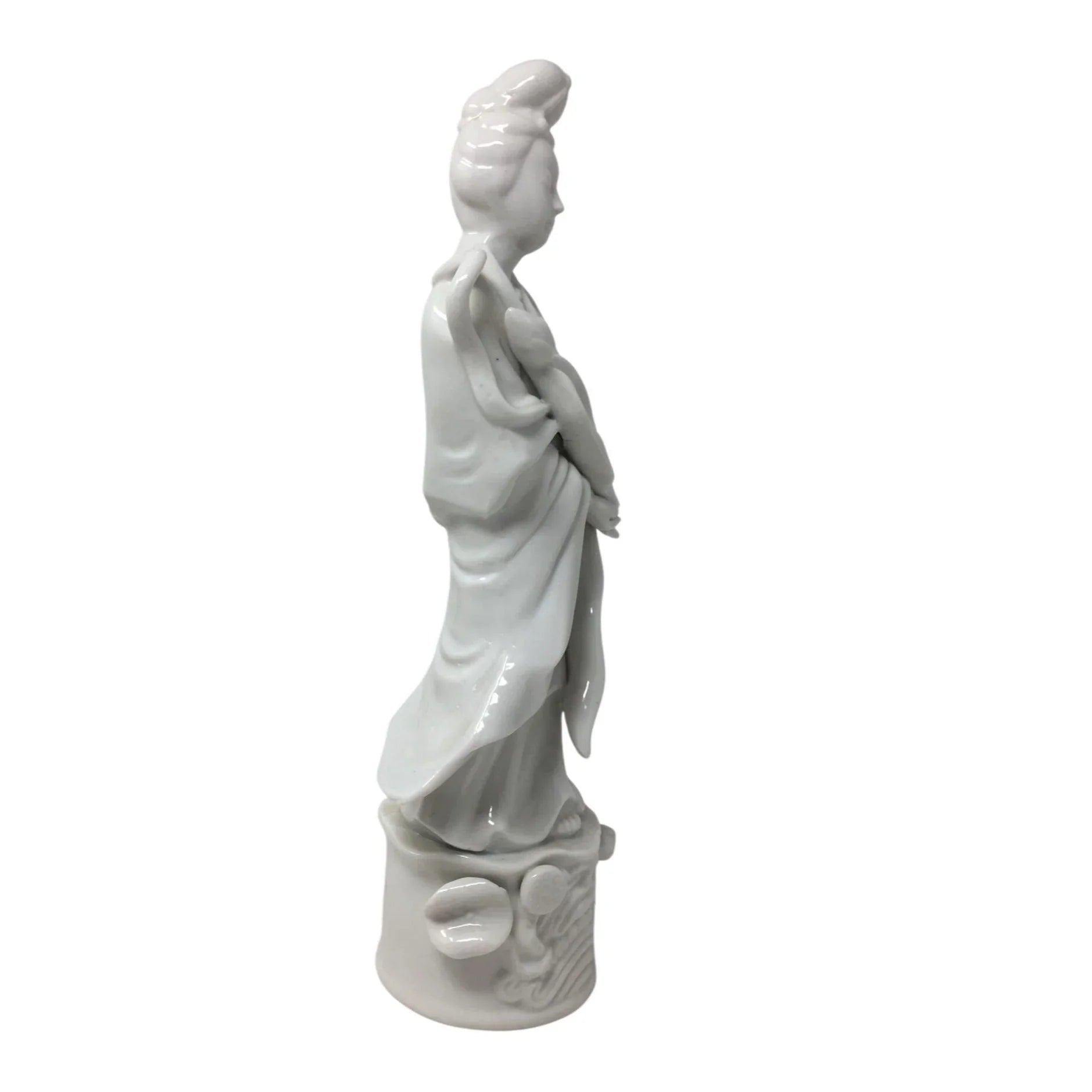 Vintage Homco Porcelain Guanyin/Kwan Yin Goddess Figurine Statue - A+ Stuff - Figurines - A+ Stuff