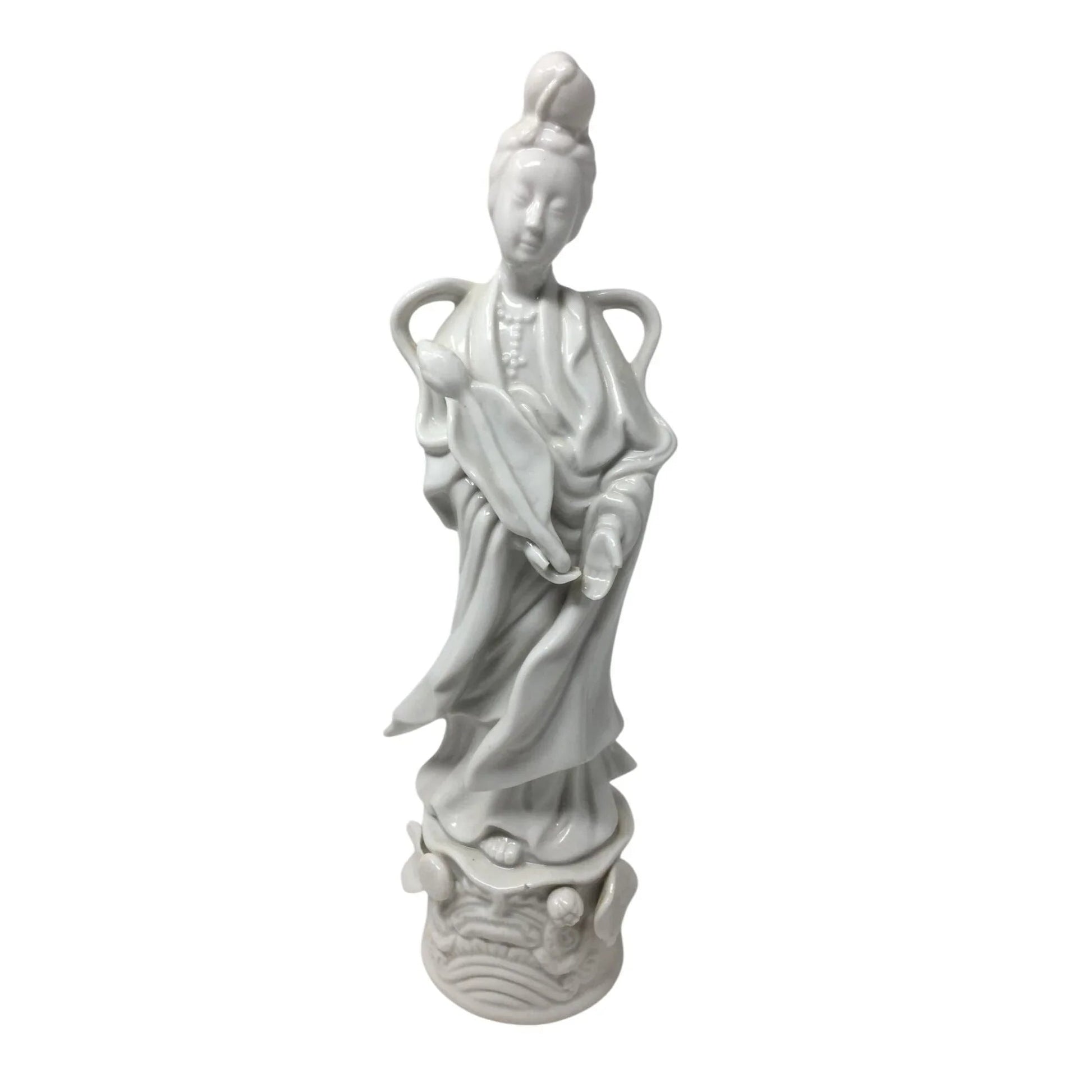 Vintage Homco Porcelain Guanyin/Kwan Yin Goddess Figurine Statue - A+ Stuff - Figurines - A+ Stuff