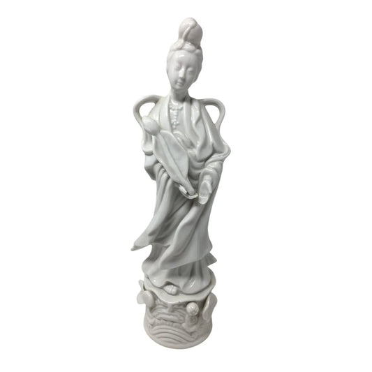 Vintage Homco Porcelain Guanyin/Kwan Yin Goddess Figurine Statue - A+ Stuff - Figurines - A+ Stuff