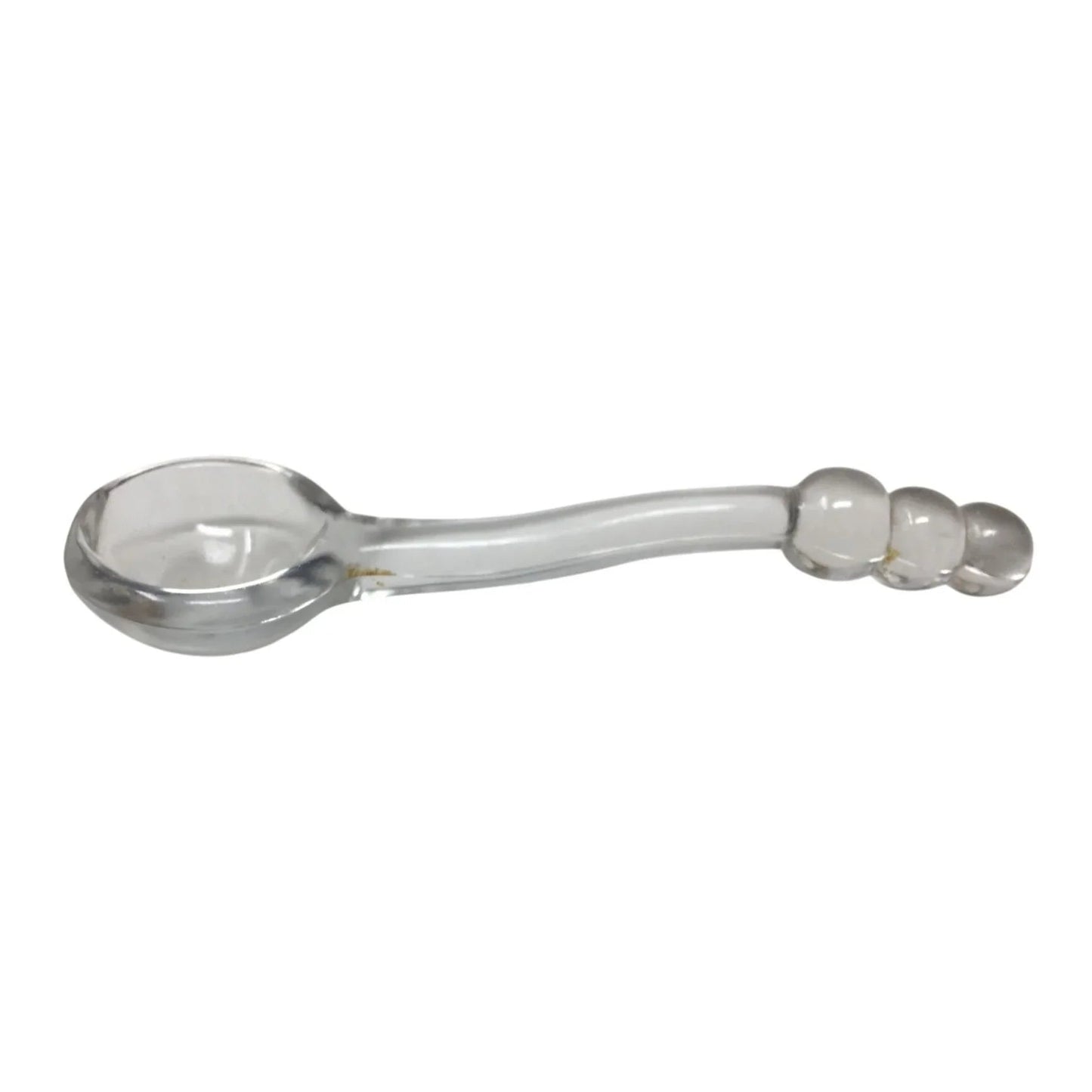 Vintage Imperial Glass Candlewick Ball Condiment Spoon - 6'' long - A+ Stuff - Spoons - A+ Stuff