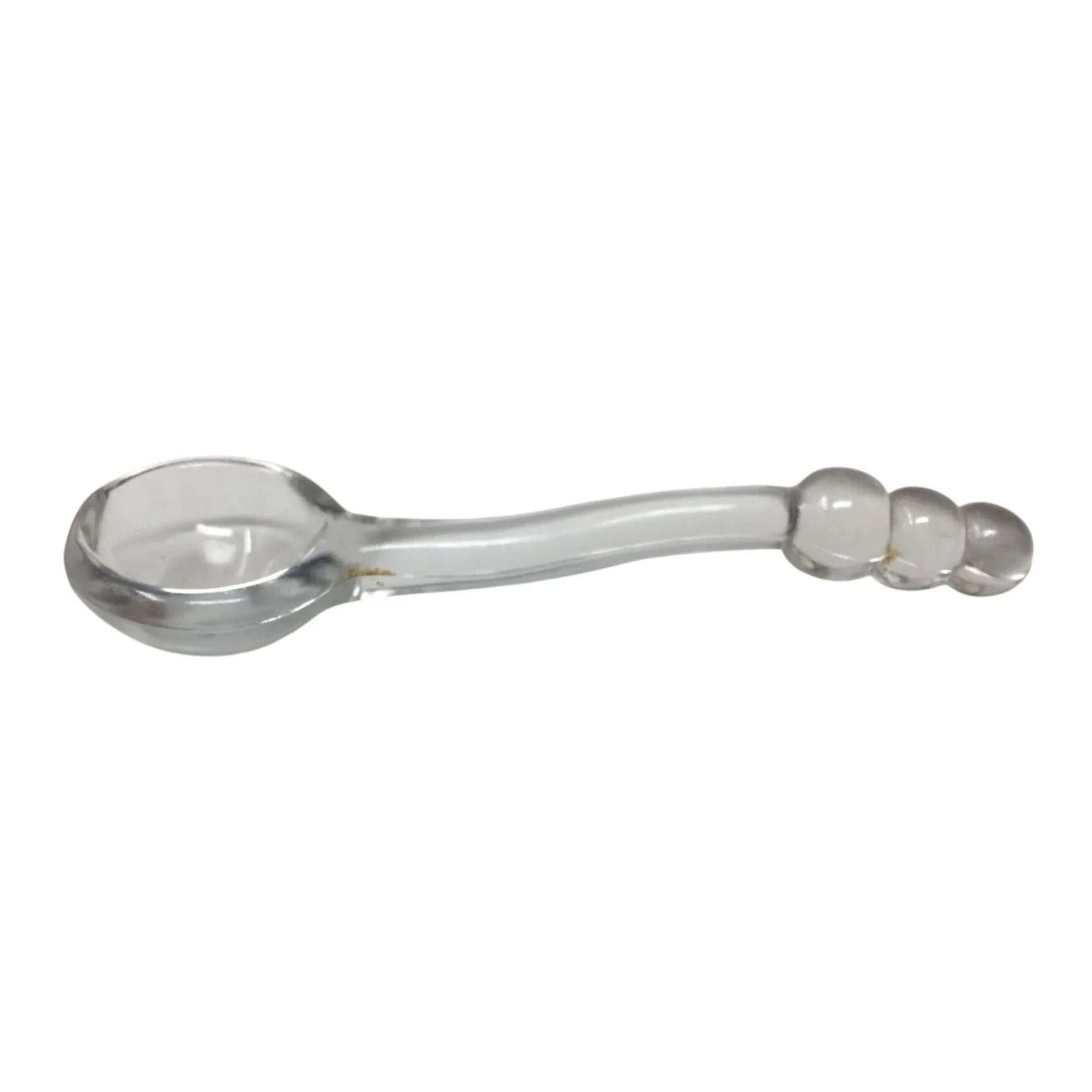 Vintage Imperial Glass Candlewick Ball Condiment Spoon - 6'' long - A+ Stuff - Spoons - A+ Stuff