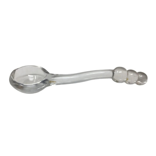 Vintage Imperial Glass Candlewick Ball Condiment Spoon - 6'' long - A+ Stuff - Spoons - A+ Stuff