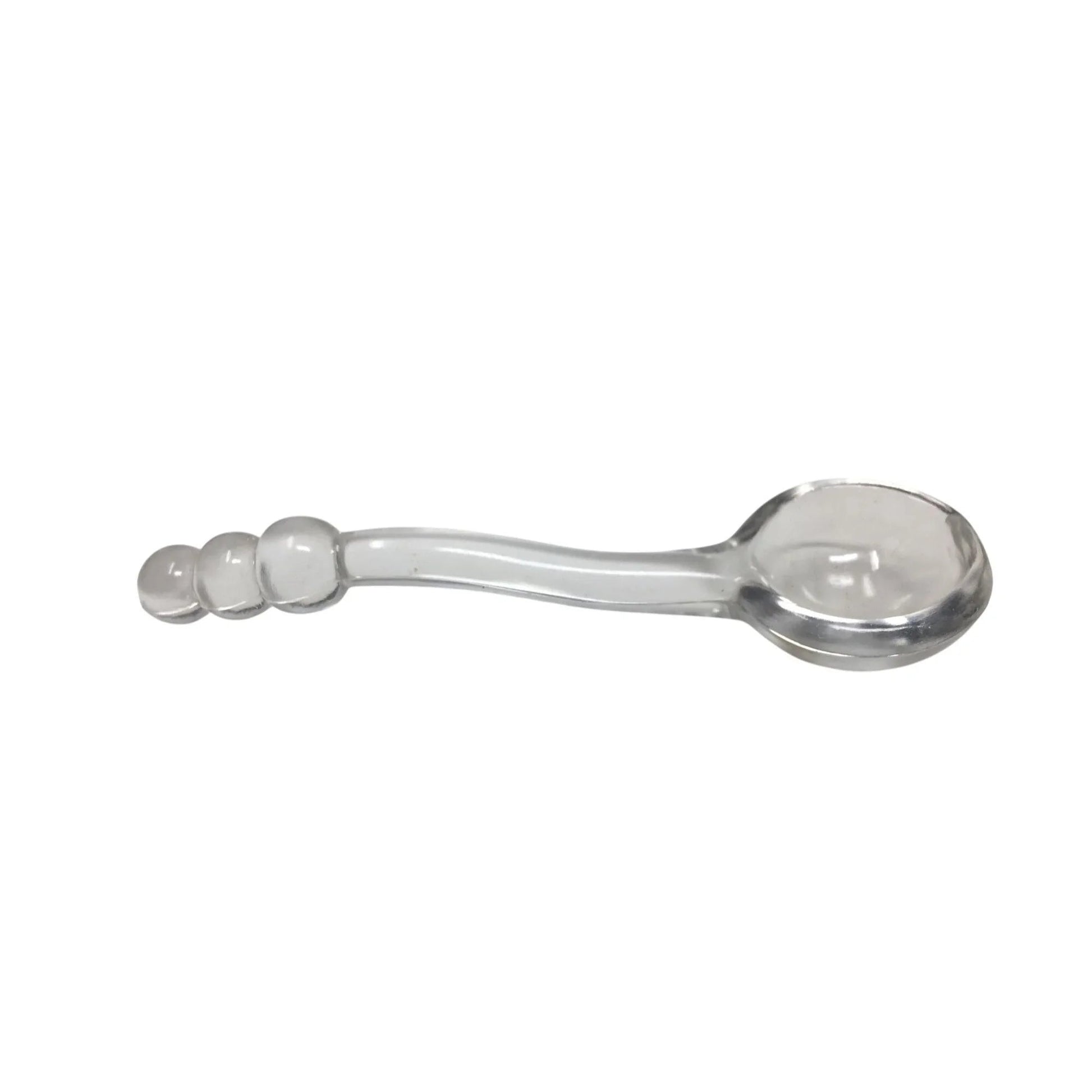 Vintage Imperial Glass Candlewick Ball Condiment Spoon - 6'' long - A+ Stuff - Spoons - A+ Stuff