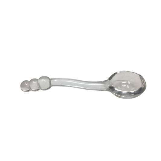 Vintage Imperial Glass Candlewick Ball Condiment Spoon - 6'' long - A+ Stuff - Spoons - A+ Stuff