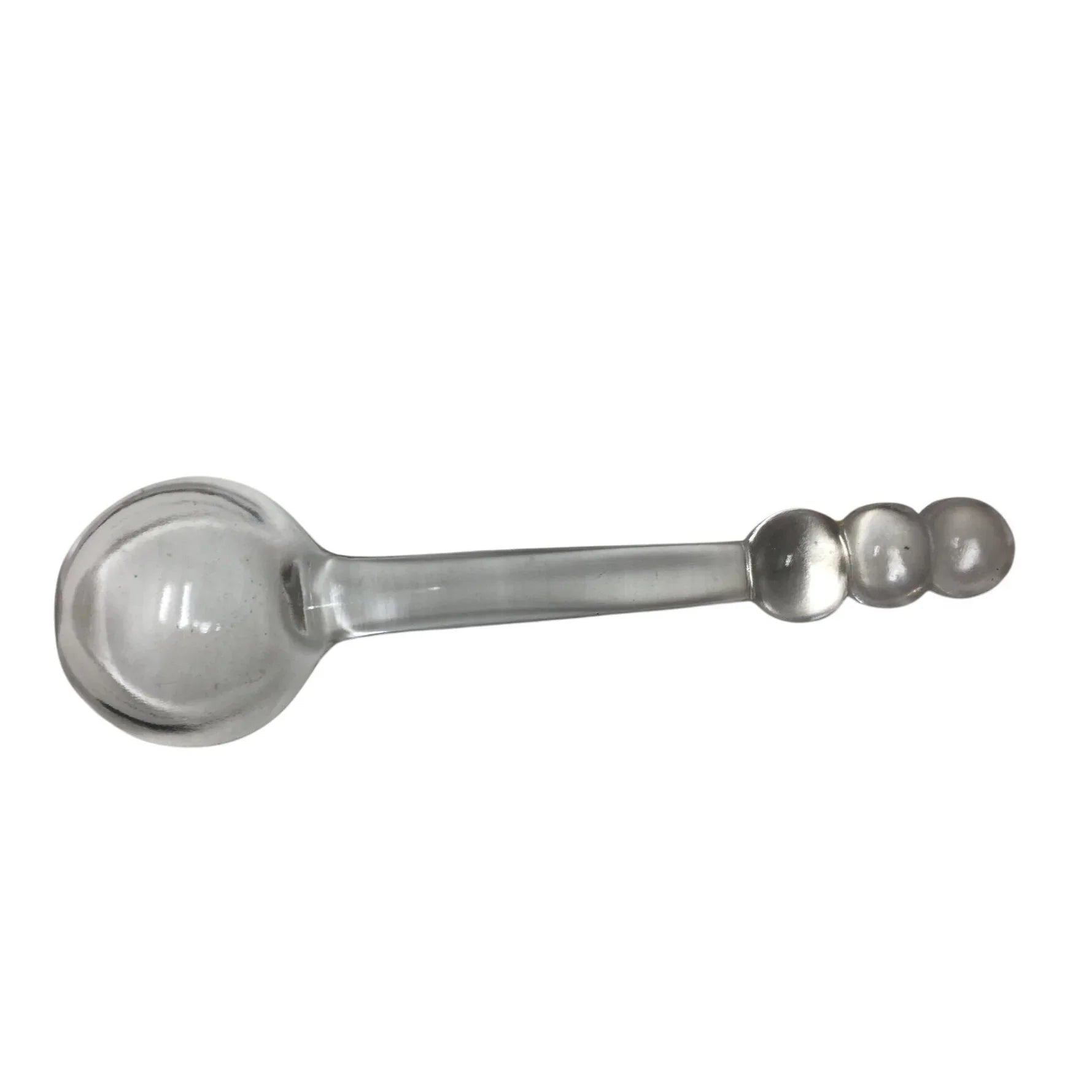 Vintage Imperial Glass Candlewick Ball Condiment Spoon - 6'' long - A+ Stuff - Spoons - A+ Stuff