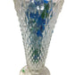 Vintage Indiana Glass Diamond Point Clear Glass Vase with Marbles Inside - indiana glass - Vase or Holder - A+ Stuff