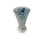 Vintage Indiana Glass Diamond Point Clear Glass Vase with Marbles Inside - indiana glass - Vase or Holder - A+ Stuff