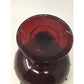 Vintage Indiana Glass Tear Drop Dark Red Bowl w/ Pedestal - Indiana glass - Bowls - A+ Stuff