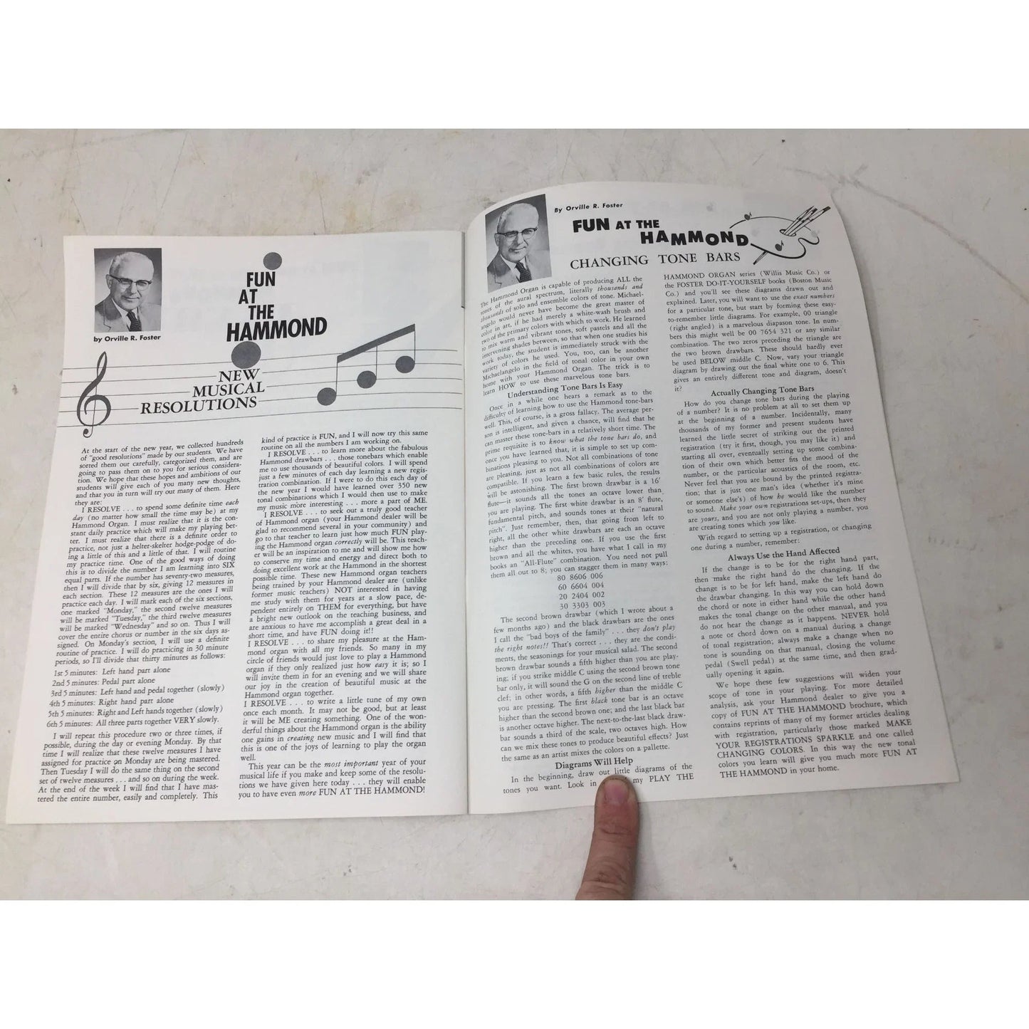 Vintage instruction booklet - "Fun at the Hammond" by Orville R. Foster - A+ Stuff - books - A+ Stuff