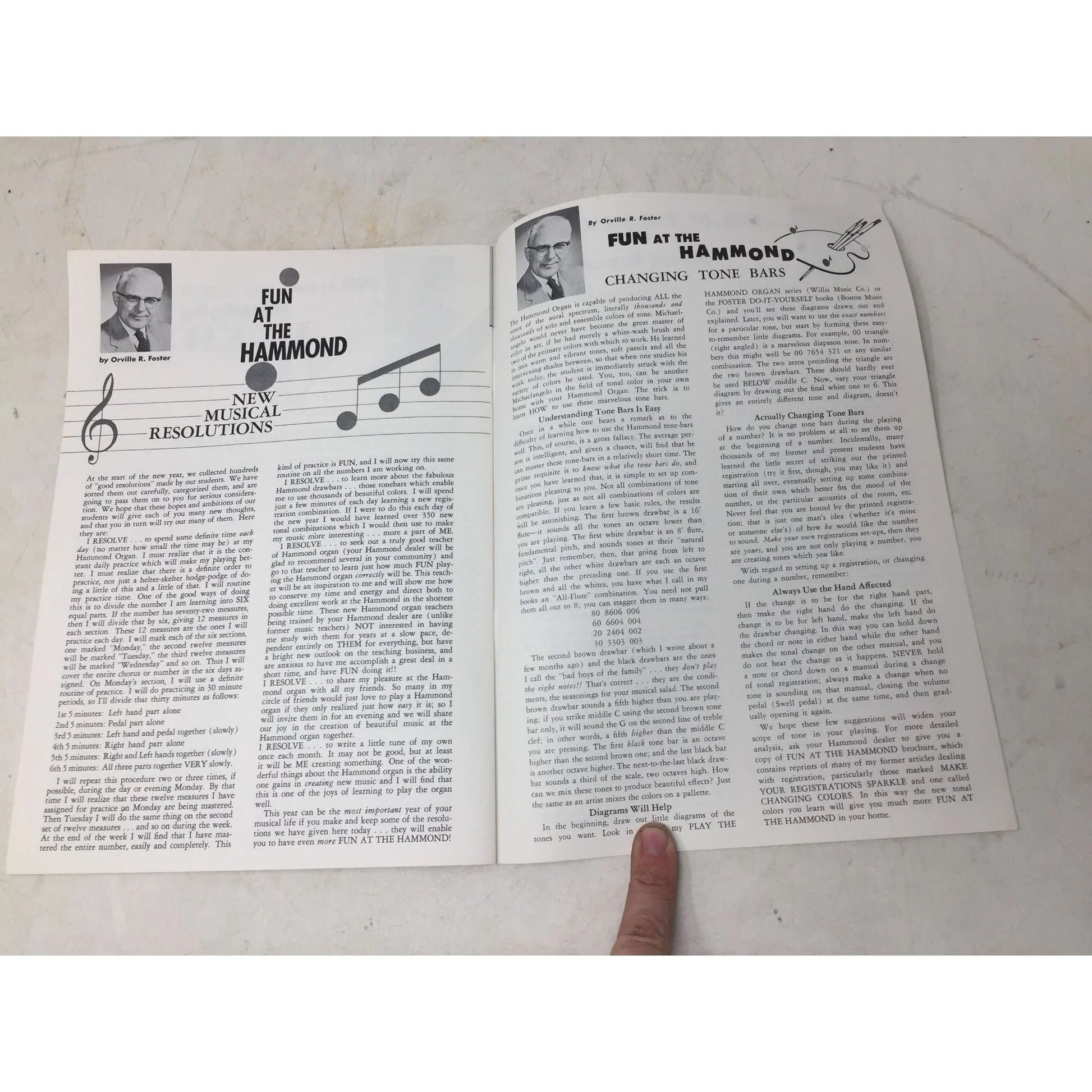 Vintage instruction booklet - "Fun at the Hammond" by Orville R. Foster - A+ Stuff - books - A+ Stuff