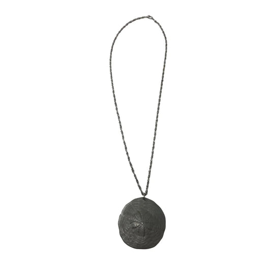 Vintage International Pewter 1974 Sand Dollar Necklace - A+ Stuff - Necklace - A+ Stuff
