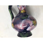 Vintage Italian Mini Purple Pitcher/Bud Vase with Flowers on it and Handle - A+ Stuff - Vase or Holder - A+ Stuff