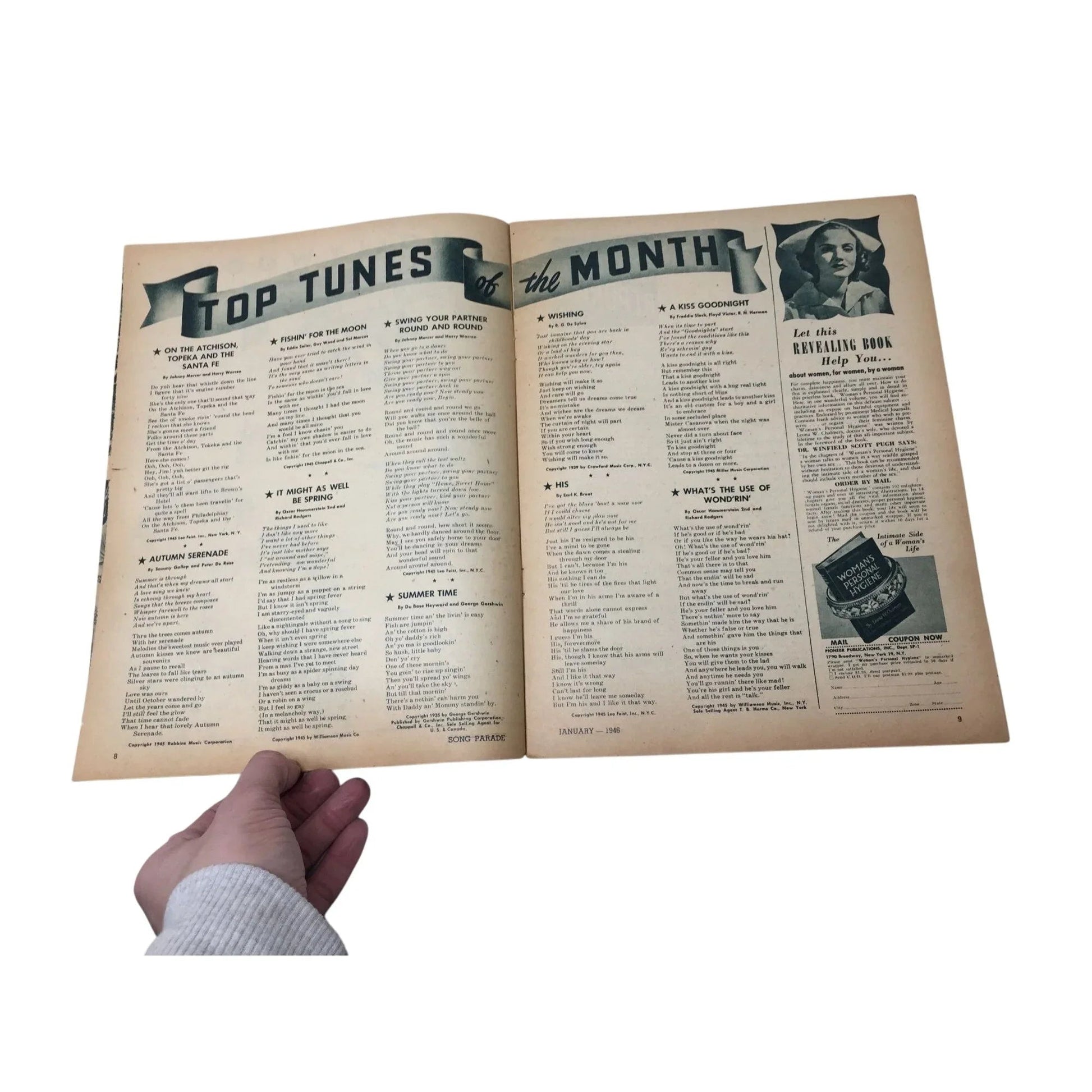 Vintage Jan. 1946 Song Parade - Vol 5 No 4 (no cover) - A+ Stuff - books - A+ Stuff
