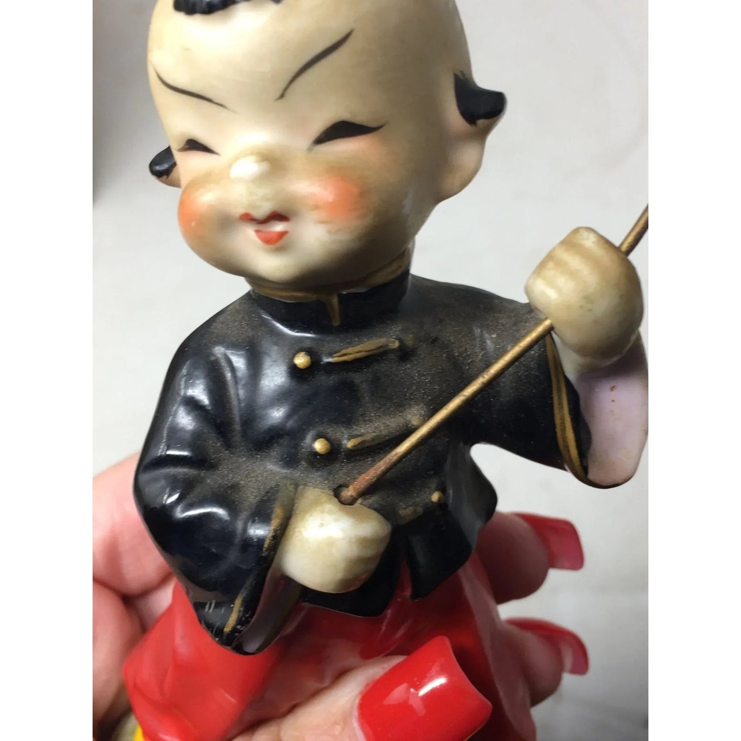 Vintage Japanese Asian Man Porcelain Figurine - A+ Stuff - Figurines - A+ Stuff