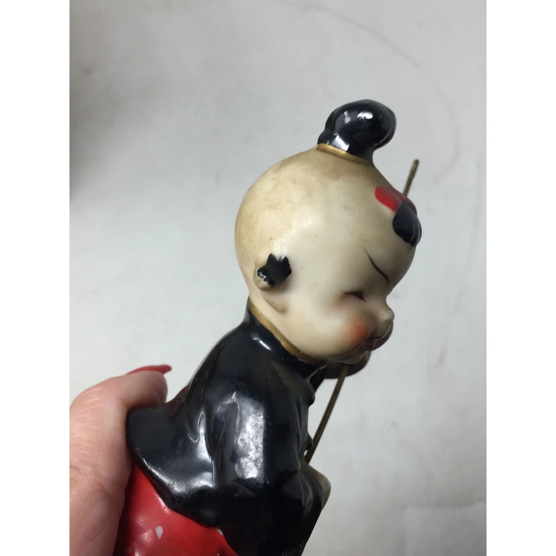 Vintage Japanese Asian Man Porcelain Figurine - A+ Stuff - Figurines - A+ Stuff