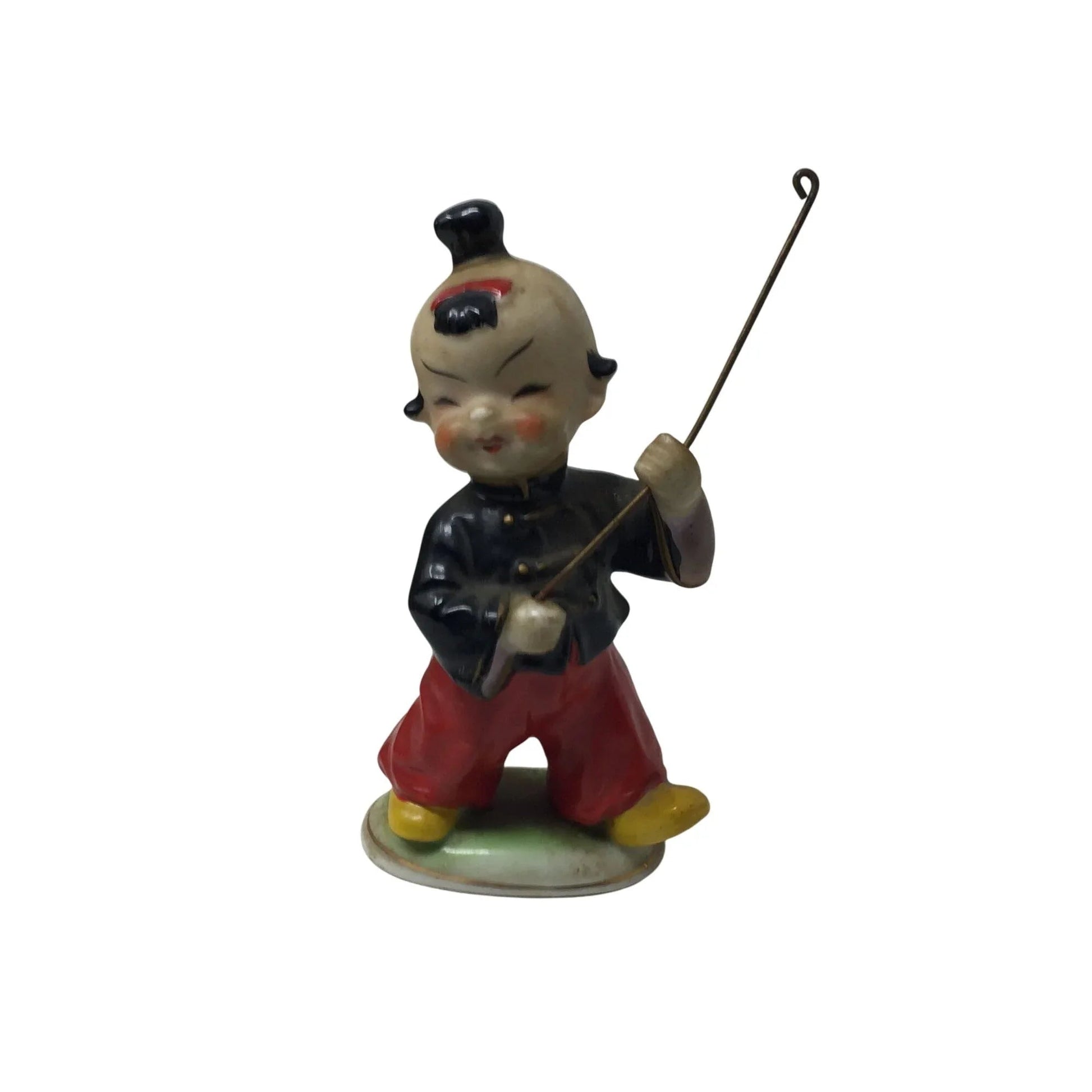Vintage Japanese Asian Man Porcelain Figurine - A+ Stuff - Figurines - A+ Stuff