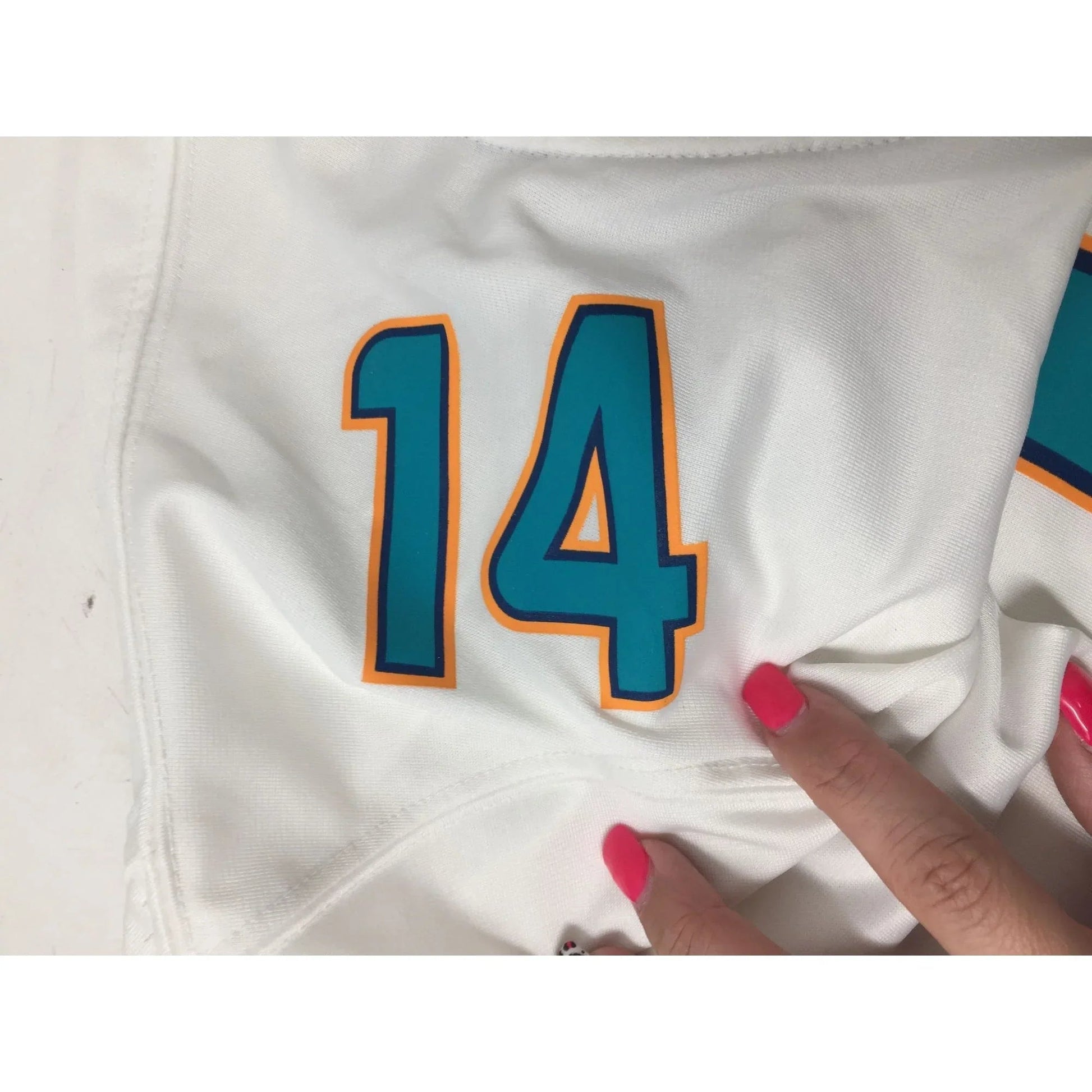 Vintage Jarvis Landry Miami Dolphins Blue and White Jersey 14 - A+ Stuff - Shirts & Tops - A+ Stuff