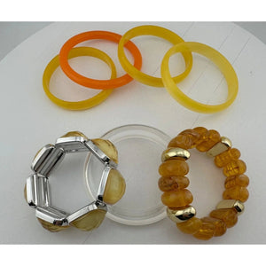 Vintage Jewelry Set of 7 Women's Bracelets/Bangle Bracelets
