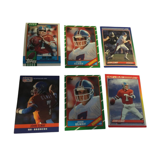 Vintage John Elway Broncos Collectible Football Cards (6) - A+ Stuff - Collectible Trading Cards - A+ Stuff