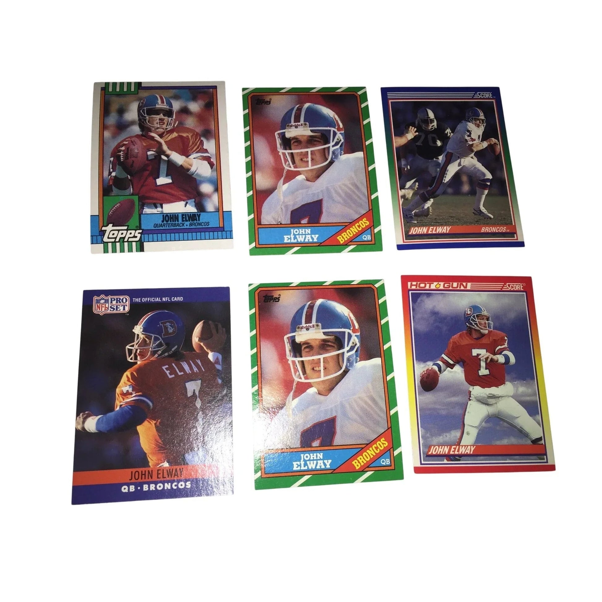 Vintage John Elway Broncos Collectible Football Cards (6) - A+ Stuff - Collectible Trading Cards - A+ Stuff