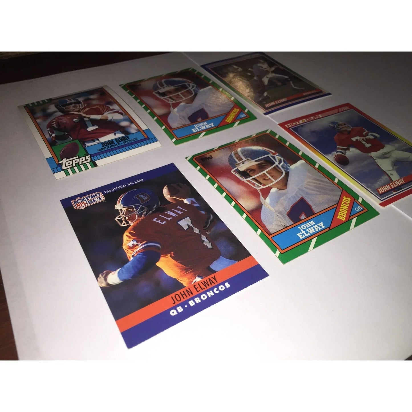 Vintage John Elway Broncos Collectible Football Cards (6) - A+ Stuff - Collectible Trading Cards - A+ Stuff