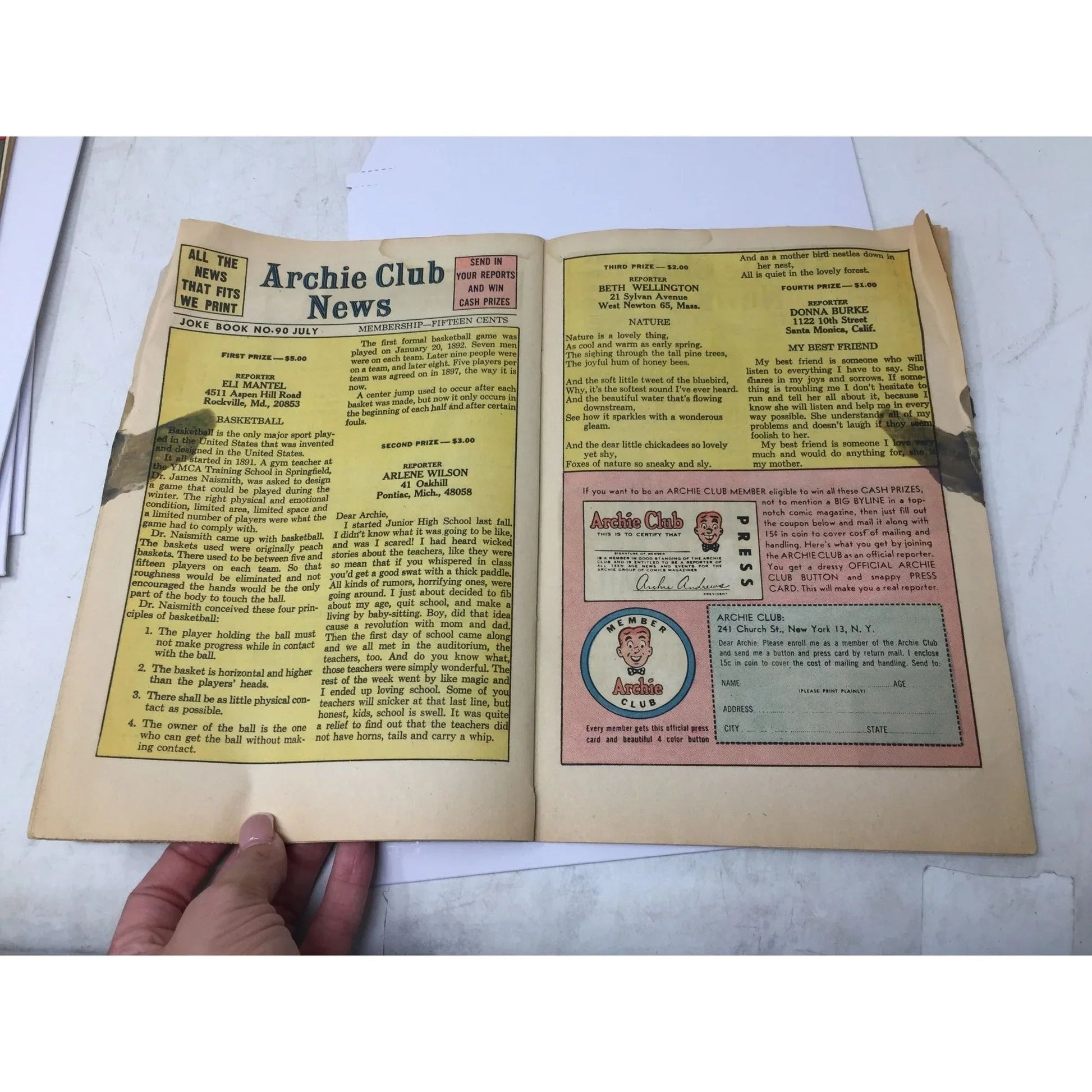 Vintage July 90 Archie Series ''Archie's Joke Book'' Magazine - A+ Stuff - comic books - A+ Stuff