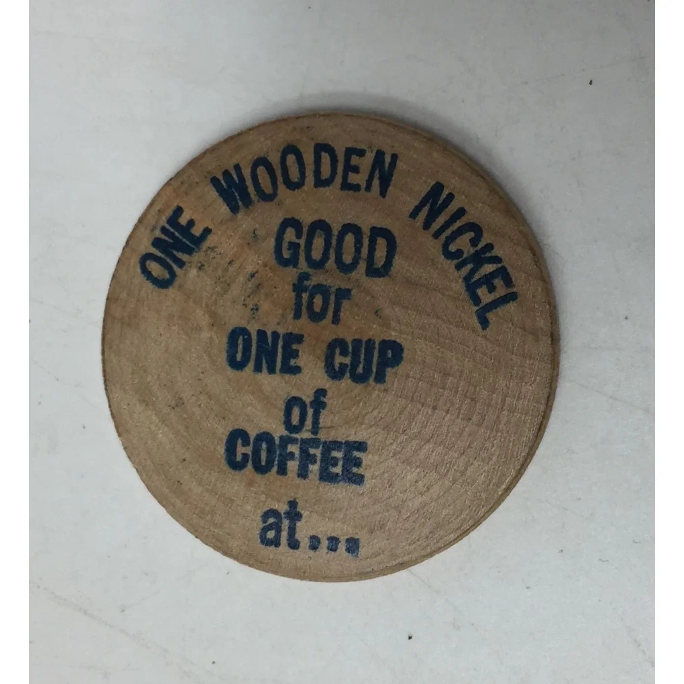 Vintage Kay's Sandwiches Wooden Nickel Good For One Cup of Coffee - A+ Stuff - Collectible Coins & Currency - A+ Stuff