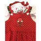 Vintage Kitten Romper - Dots, Flowers, Hearts, Ruffle Infant 12 mos. 1980s style - Unbranded - Baby & Toddler Outfits - A+ Stuff