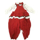Vintage Kitten Romper - Dots, Flowers, Hearts, Ruffle Infant 12 mos. 1980s style - Unbranded - Baby & Toddler Outfits - A+ Stuff
