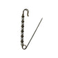 Vintage Large Beaded Metal Safety Pin - A+ Stuff - pin - A+ Stuff