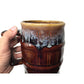 Vintage Large Brown Drip Glaze Barrel Shaped Beer Mug - A+ Stuff - Mugs - A+ Stuff