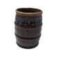 Vintage Large Brown Drip Glaze Barrel Shaped Beer Mug - A+ Stuff - Mugs - A+ Stuff