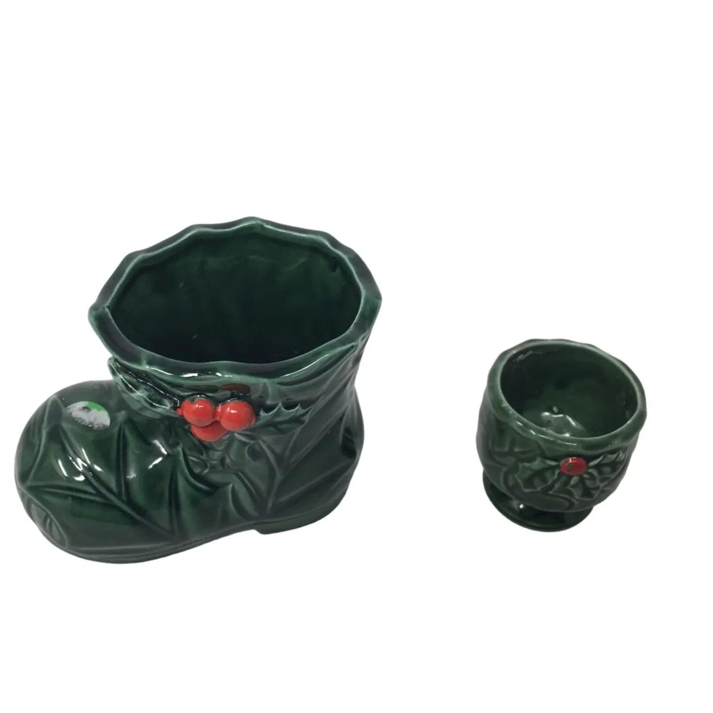 Vintage Lefton 1970s Christmas Holiday Candle Holders - A+ Stuff