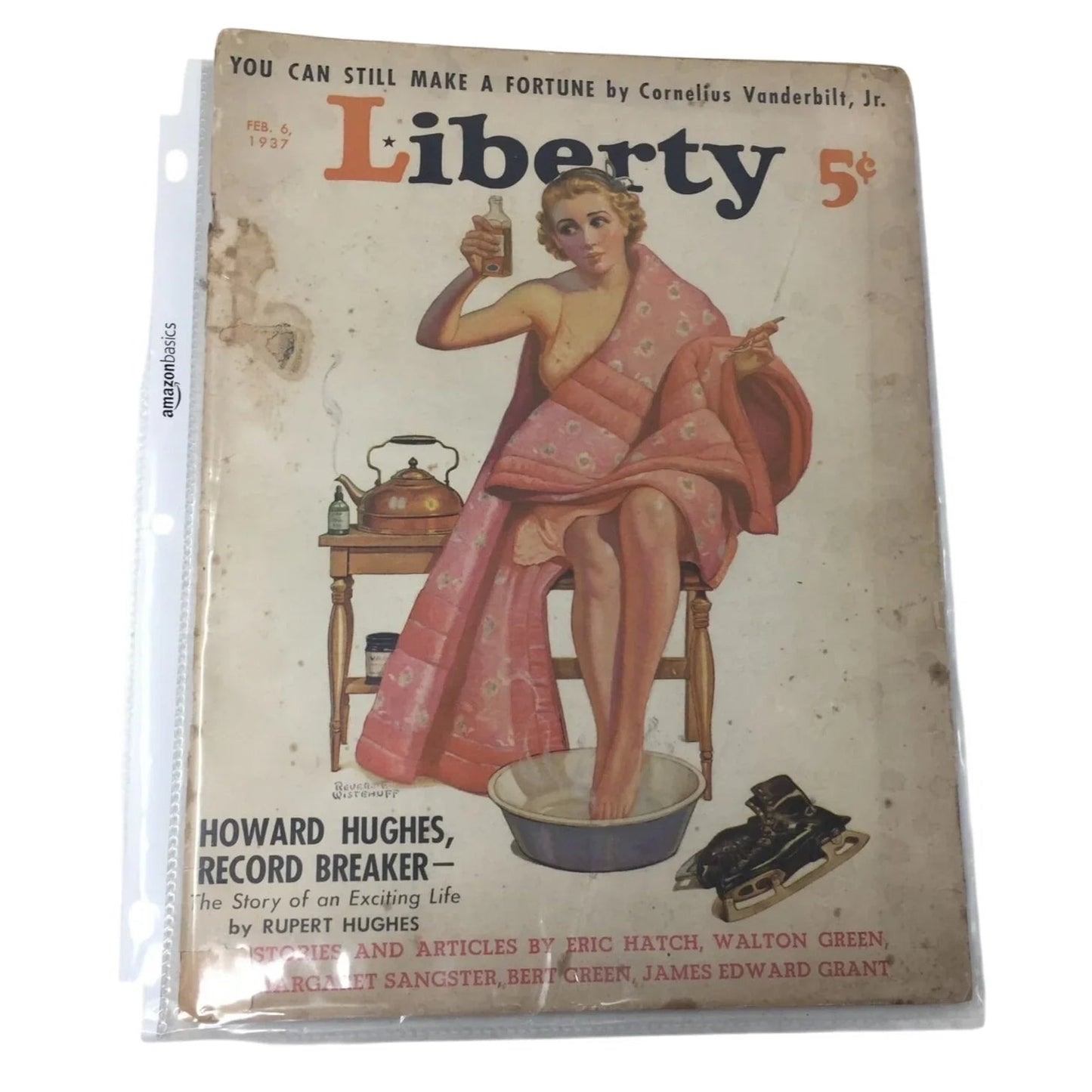 VINTAGE LIBERTY MAGAZINE (Feb. 6, 1937) - Revere Wistehuff cover - A+ Stuff - Magazines - A+ Stuff