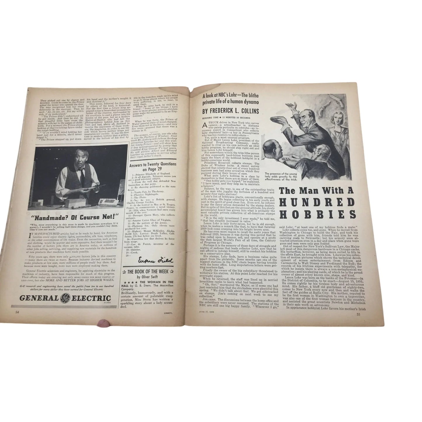 Vintage Liberty Magazine (June 17, 1939) - A+ Stuff - Magazines - A+ Stuff