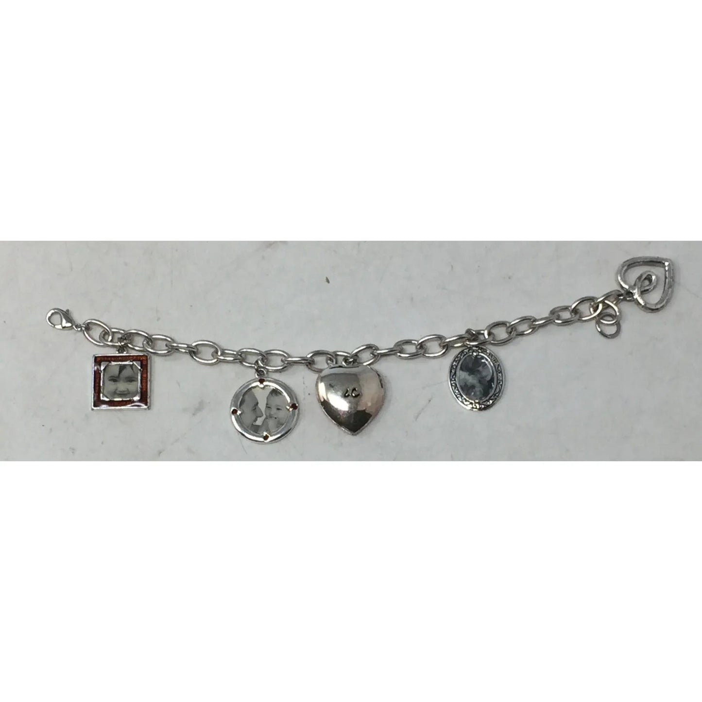 Vintage Liz Claiborne ''Picture This'' Link Dangling Photo Charm Bracelet - Liz Claiborne - Bracelet - A+ Stuff