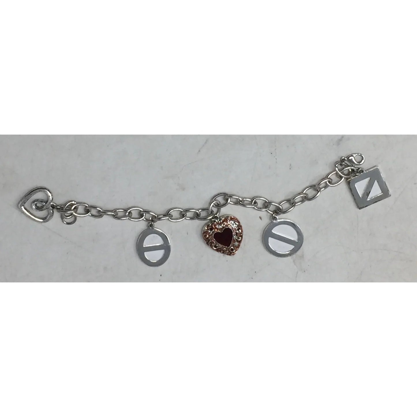 Vintage Liz Claiborne ''Picture This'' Link Dangling Photo Charm Bracelet - Liz Claiborne - Bracelet - A+ Stuff