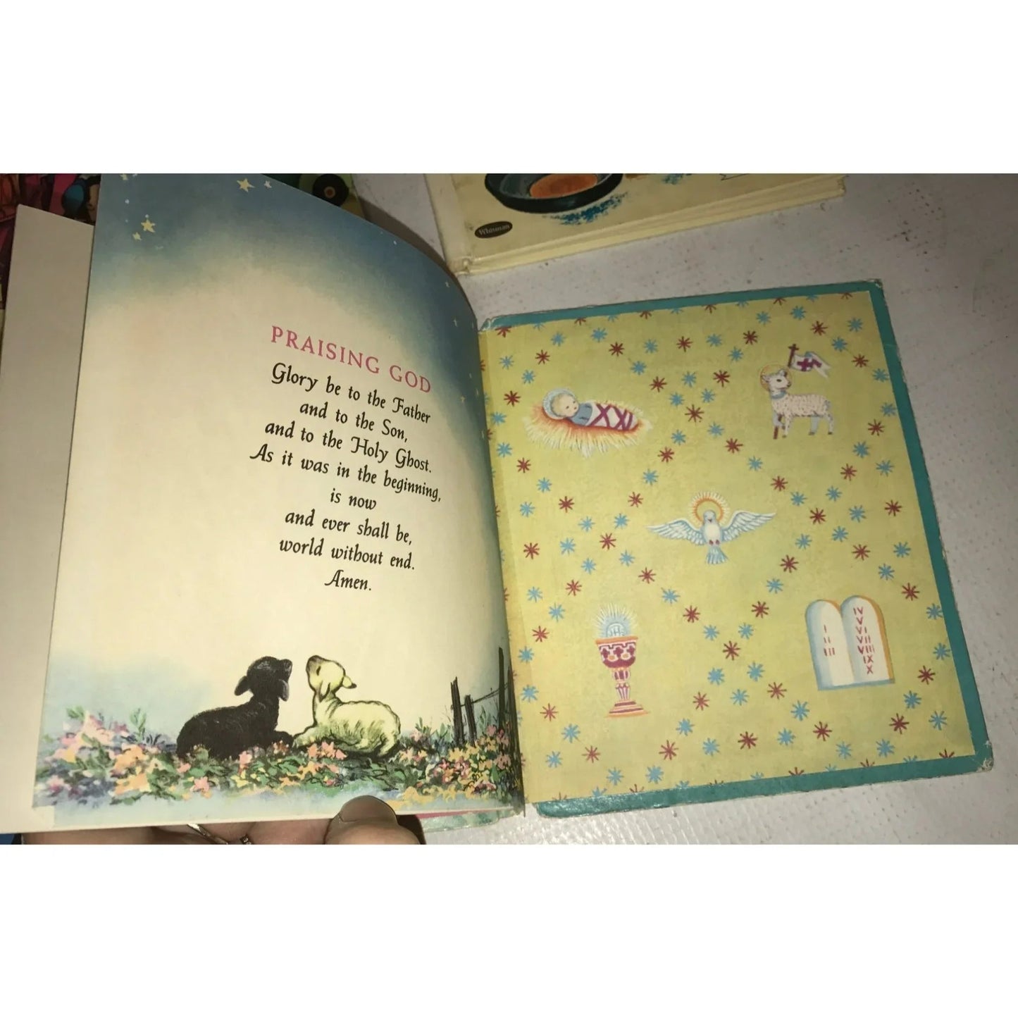 Vintage Lot of 6 Childrens Books - Lets Pray, The Puppy Twins, And More! - A+ Stuff - Books - A+ Stuff