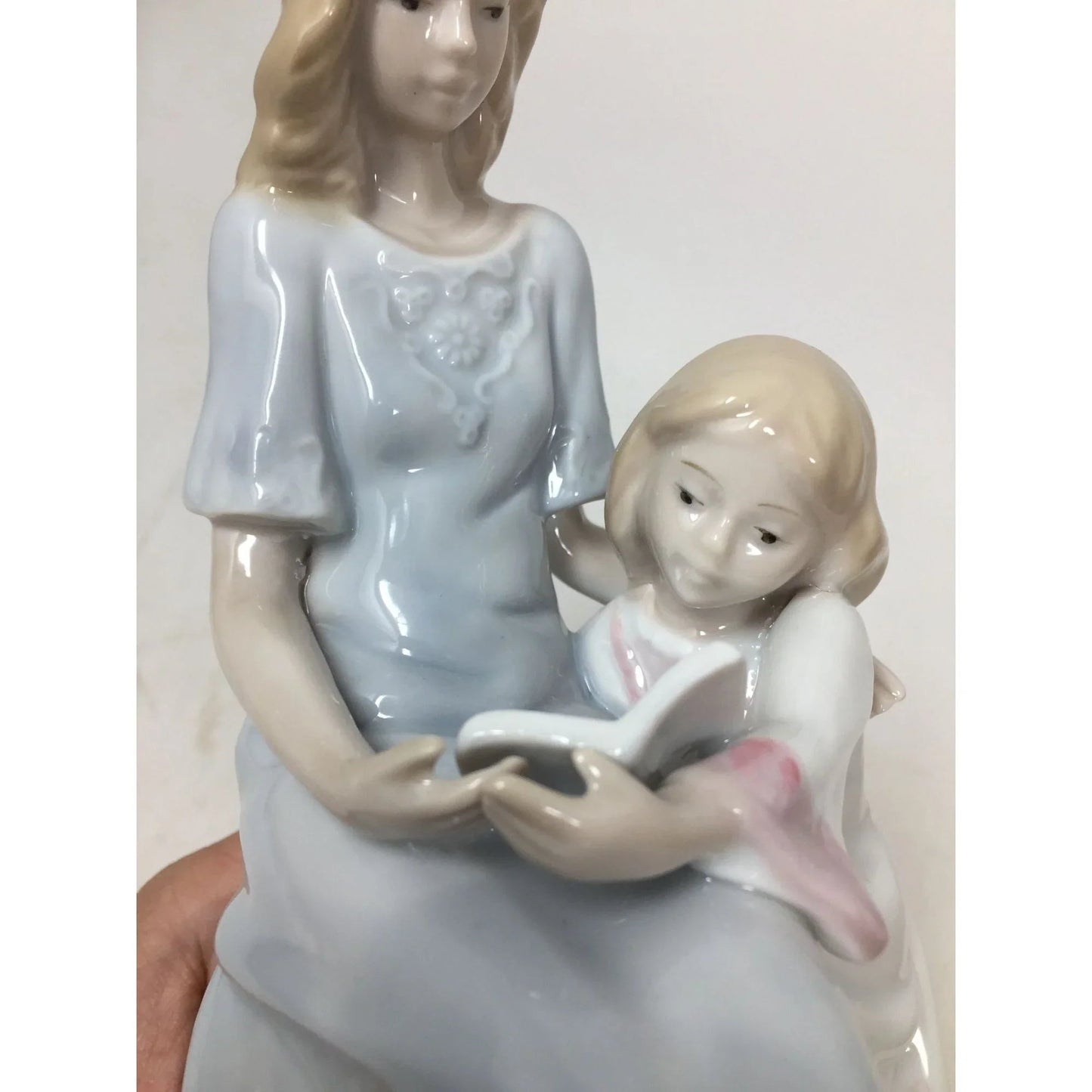 Vintage MEICO Mother Reading To Daughter Figurine - meico - Figurines - A+ Stuff